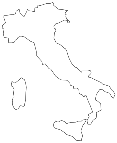 Geo Map - Europe - Italy Contour