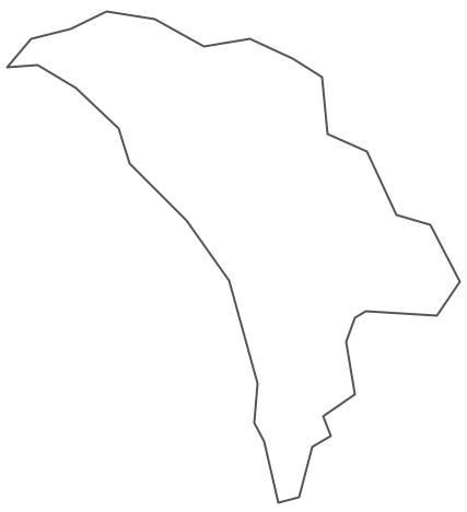 Geo Map - Europe - Moldova Contour