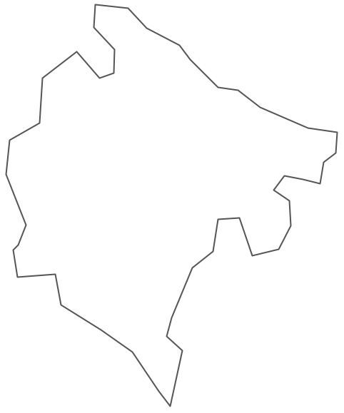 Geo Map - Europe - Montenegro Contour