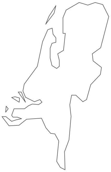 Geo Map - Europe - Netherlands Contour