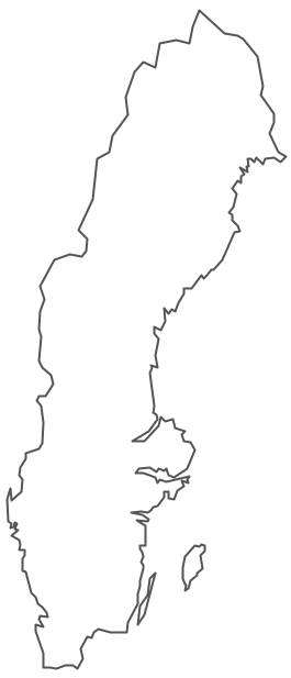 Geo Map - Europe - Sweden Contour