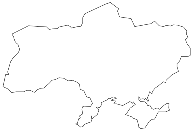 Geo Map - Europe - Ukraine Contour