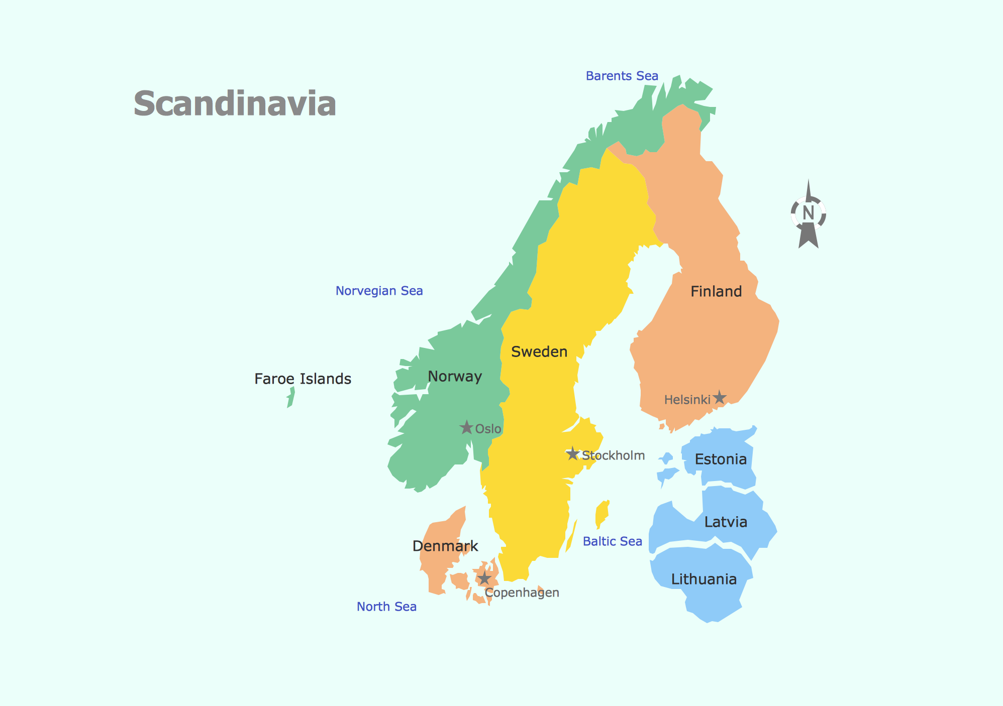 Geo Map Europe   Geo Map Scandinavia 