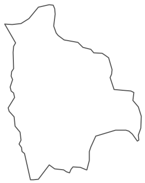 bolivia map outline