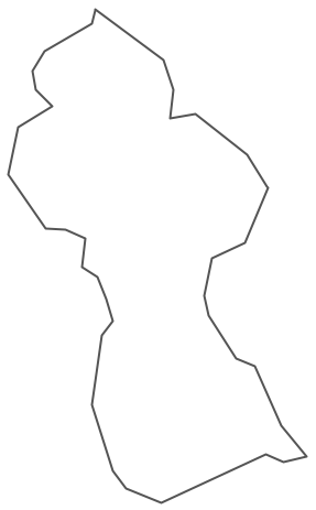 Geo Map - South America - Guyana Contour