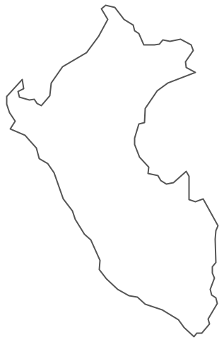 Geo Map - South America - Peru Contour