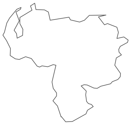 Geo Map - South America - Venezuela Contour