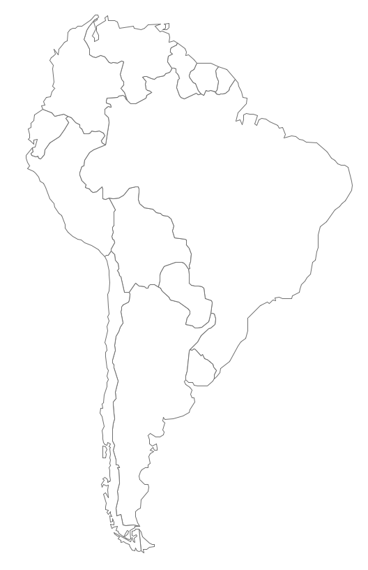 Geo Map South America Continent How to Draw South America Continent