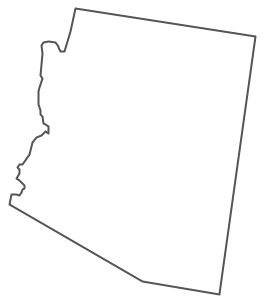 Geo Map - USA - Arizona Contour