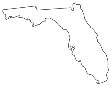 Geo Map - USA - Florida Contour
