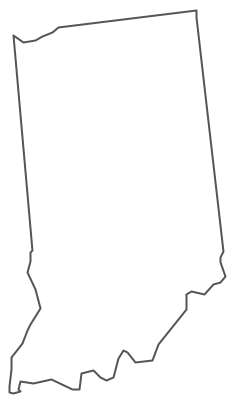 Geo Map - USA - Indiana Contour