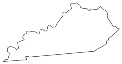 Geo Map - USA - Kentucky Contour