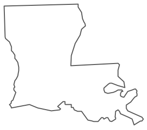 Geo Map - USA - Louisiana Contour