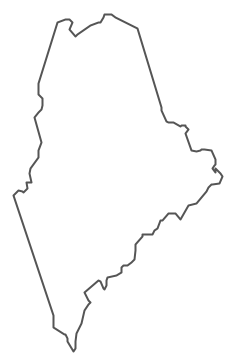 Geo Map - USA - Maine Contour