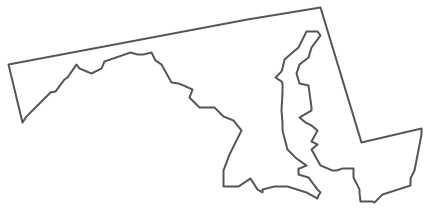 Geo Map - USA - Maryland Contour