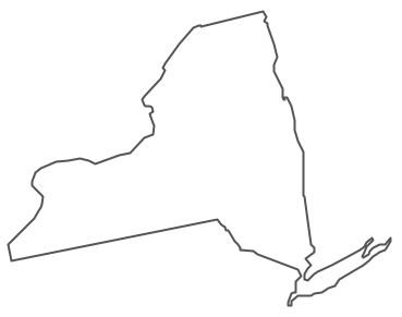 Geo Map - USA - New York Contour