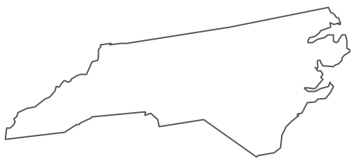 Geo Map - USA - North Carolina Contour