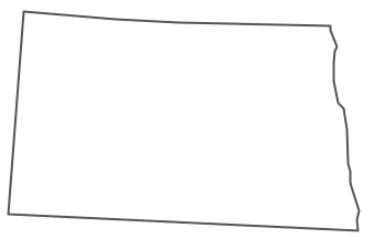 Geo Map - USA - North Dakota Contour