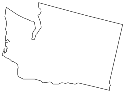 Geo Map - USA - Washington Contour