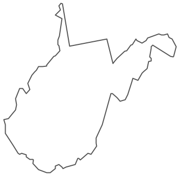 Geo Map - USA - West Virginia Contour