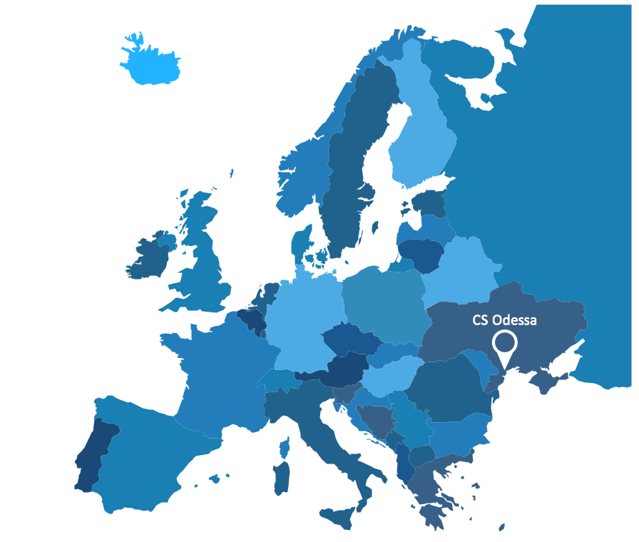 Continental Map Template