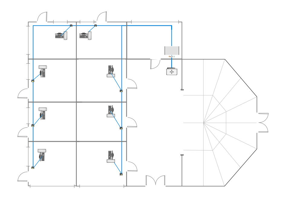 Wireless access point, Hotel Network Topology Diagram