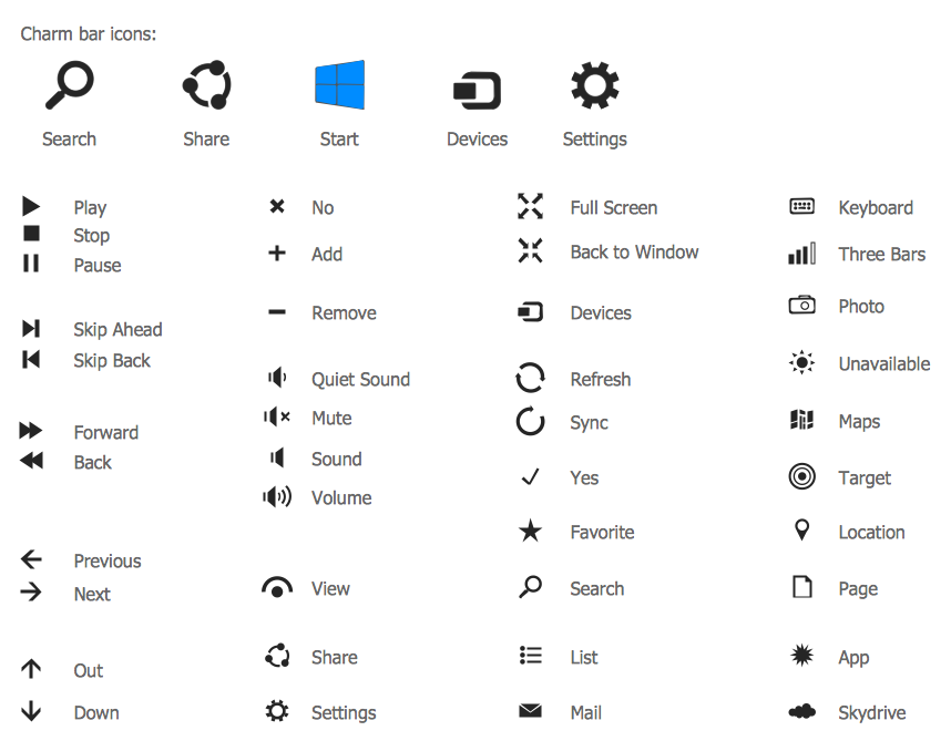 Windows 8 Icons Library
