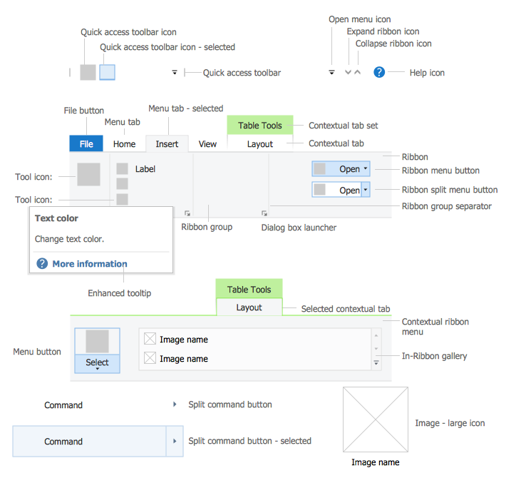 Windows 8 Ribbons Library