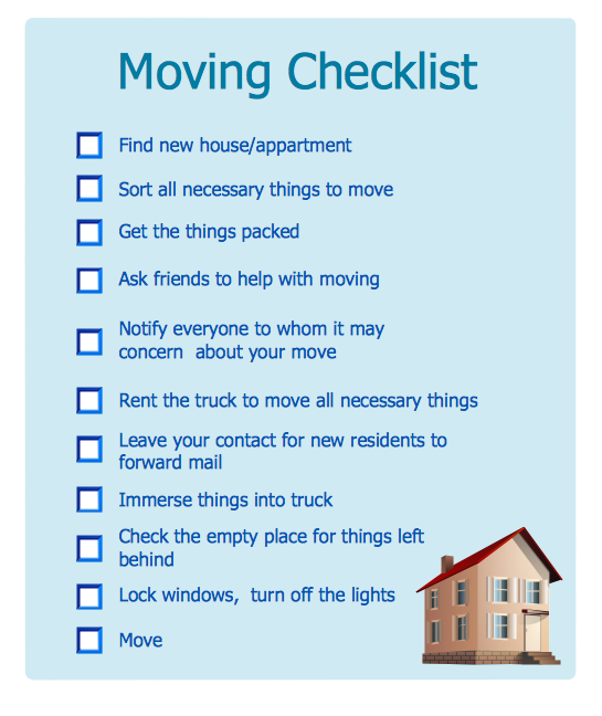 First Things to Do When Moving Into a New Home Checklist 