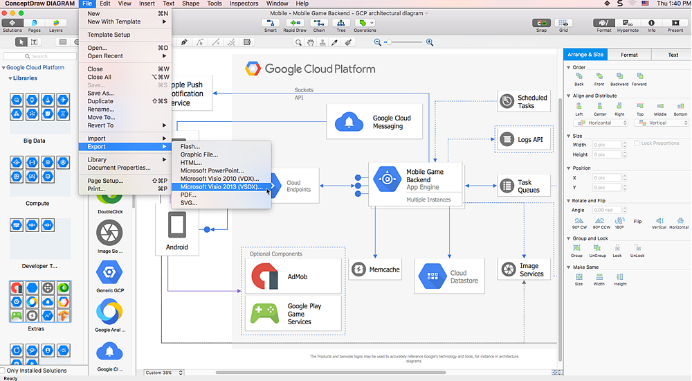 Visio linux