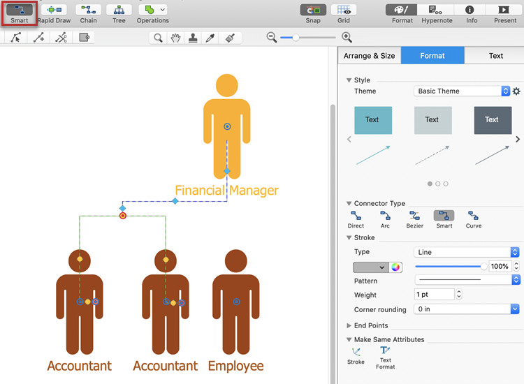 create a relationship in conceptdraw mindmap