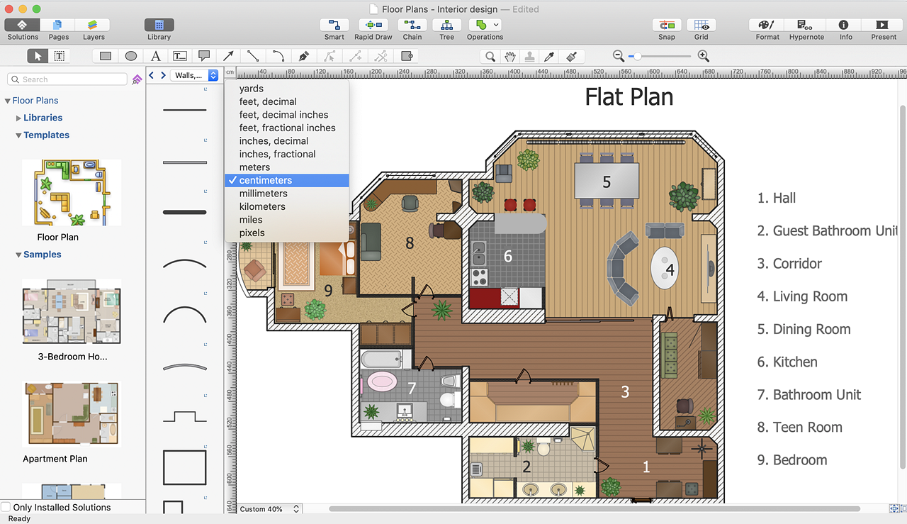 draw floor plan on microsoft office