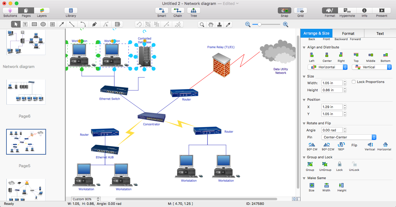 Create PowerPoint Presentation With A Network Diagram ConceptDraw 