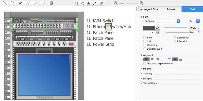 create a rack diagram