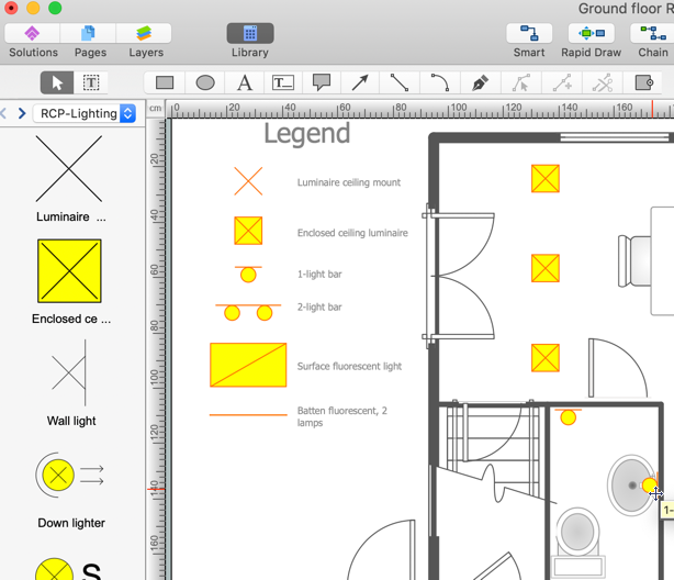 Creating A Reflected Ceiling Plan Conceptdraw Helpdesk 