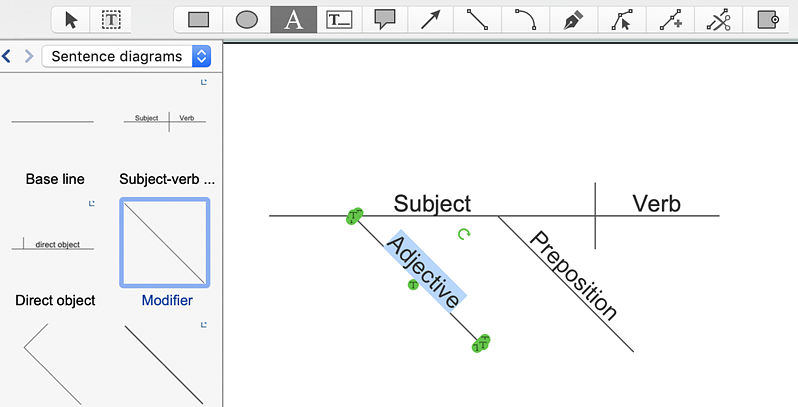 how to diagram a sentence using microsoft word template