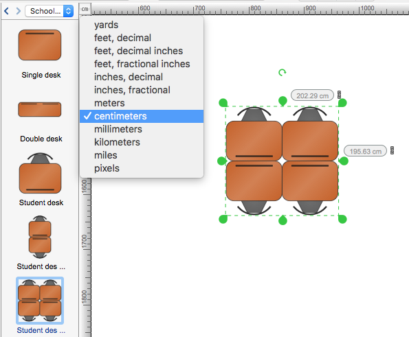 Draw classroom floor plan