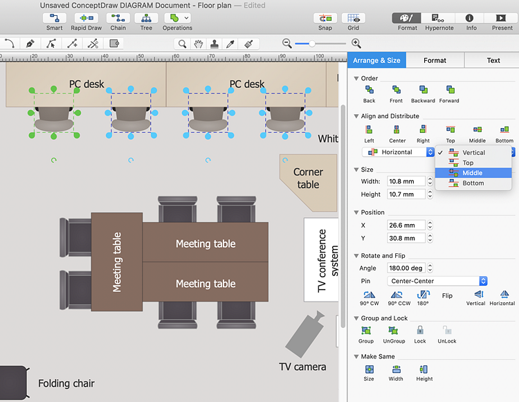 Creating a Classroom Floor Plan | ConceptDraw HelpDesk