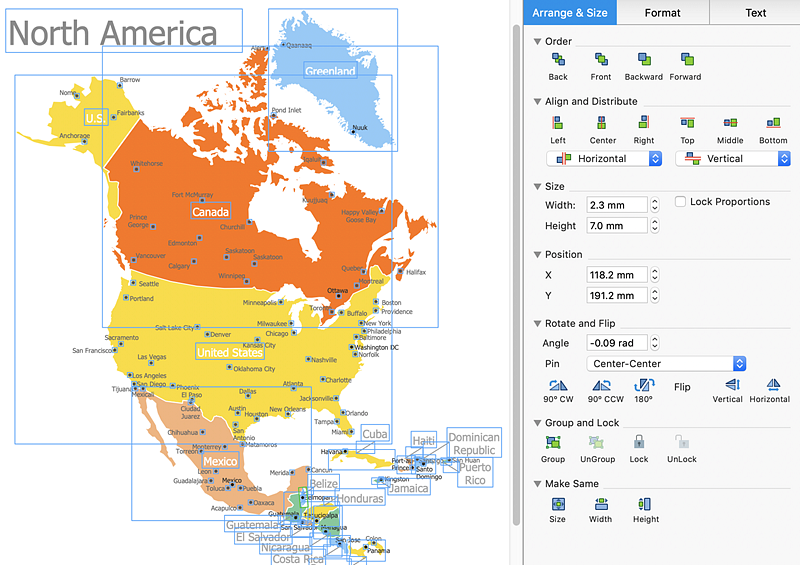 geographical map