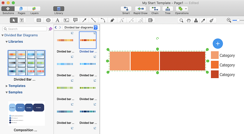 How To Draw A Divided Bar Chart Bar Chart Column Chart Examples