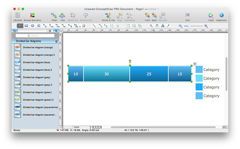 How To Draw A Divided Bar Chart Bar Chart Column Chart Examples