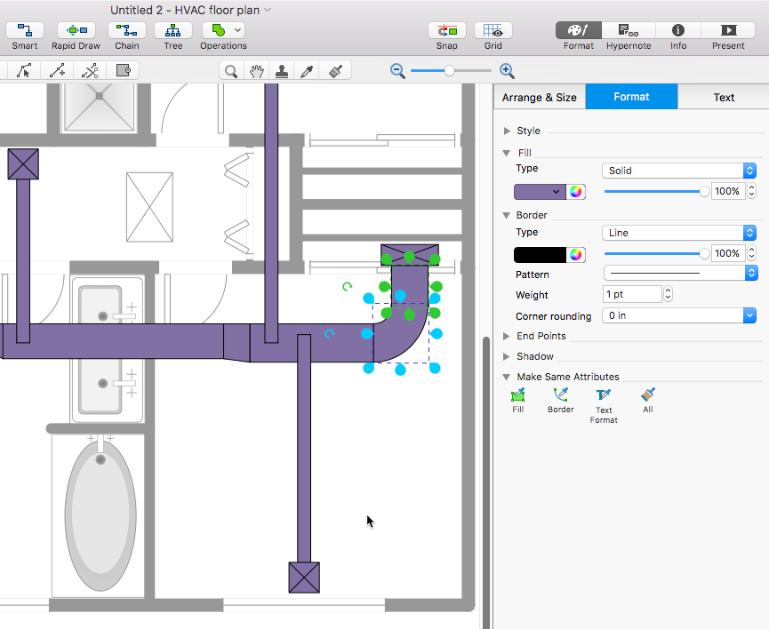 Floor Plan Workstation Hvac