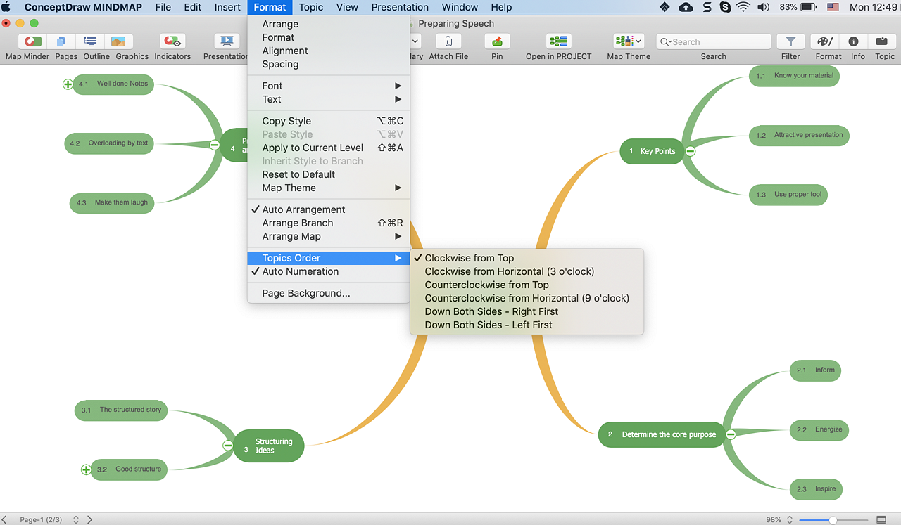 Creating a Mind Map on Mac  ConceptDraw HelpDesk