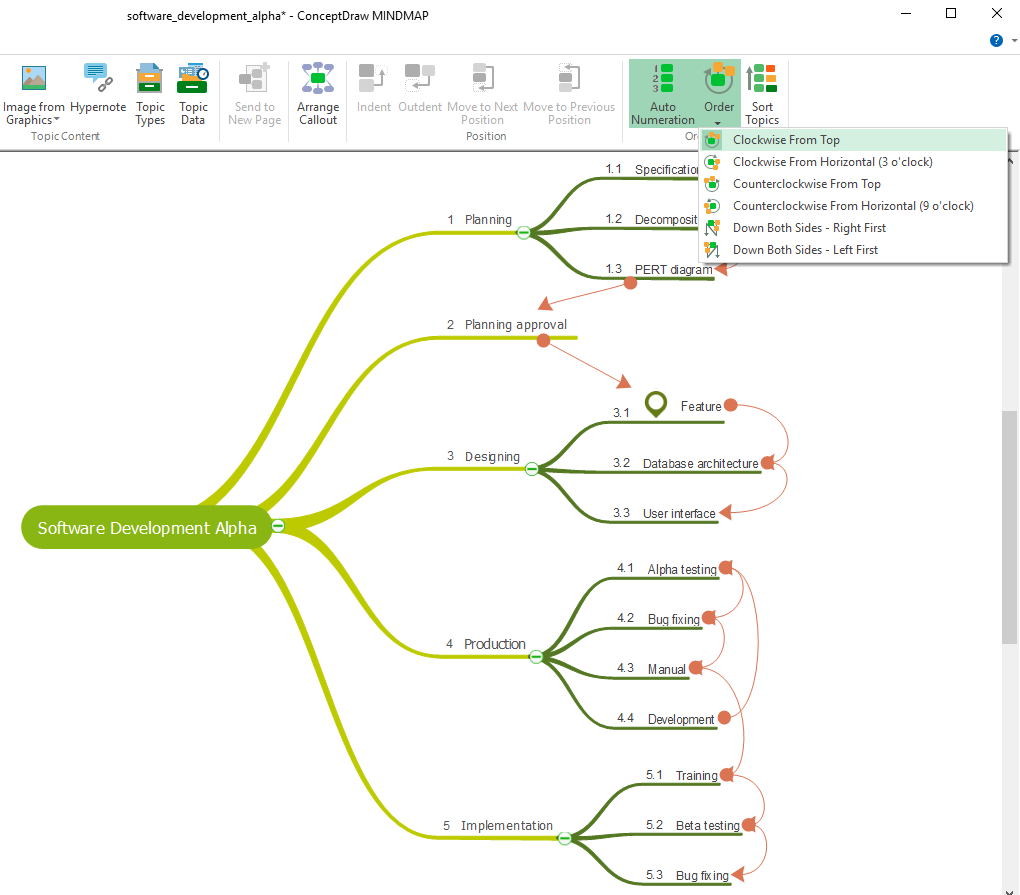 Creating a Mind Map on PC ConceptDraw HelpDesk