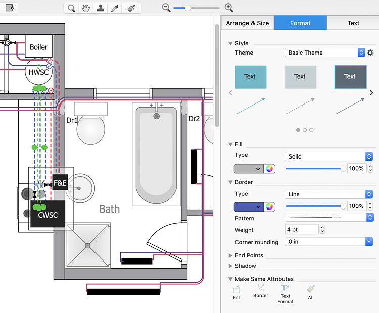 drawing plumbing plans