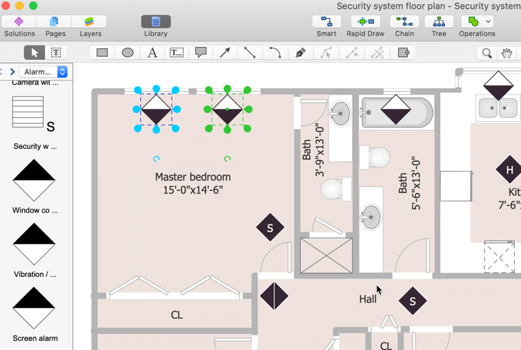 Creating a Security and Access Floor Plan | ConceptDraw HelpDesk