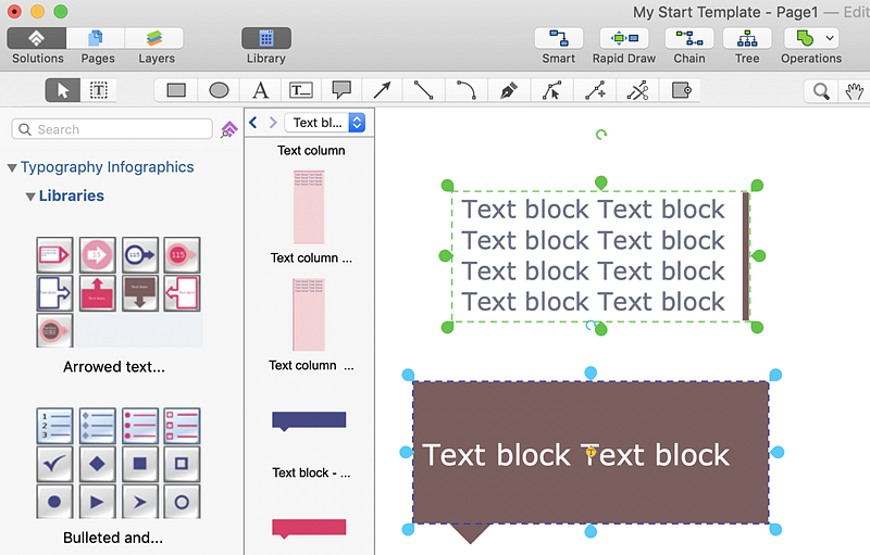 typography infographics design