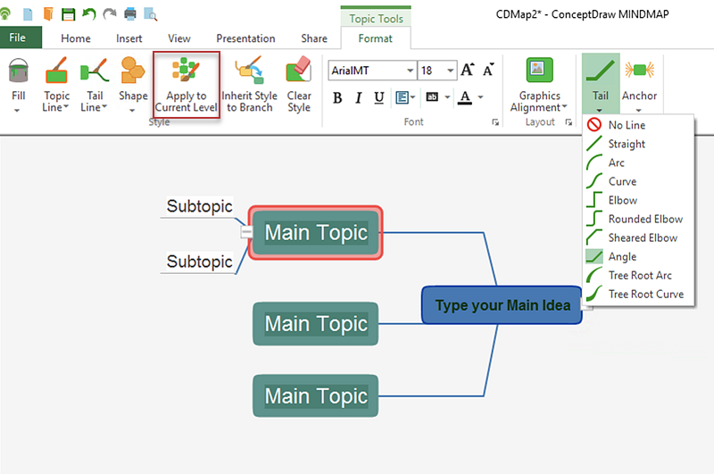 How to Format a Mind Map on PC | ConceptDraw HelpDesk