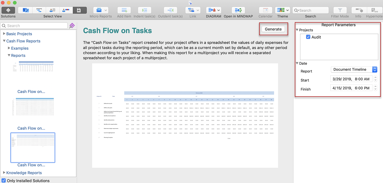 create -project-reports