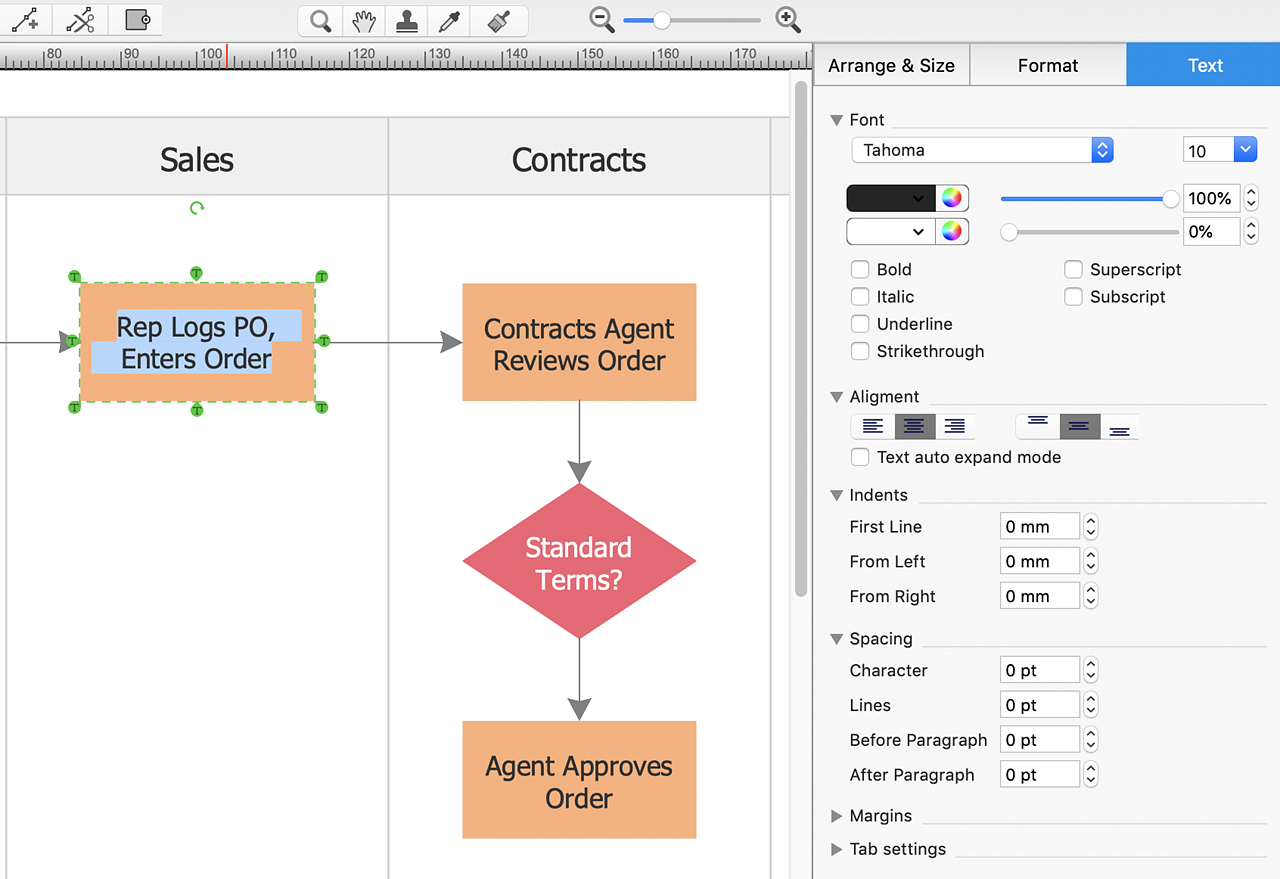 Create PowerPoint Presentation with a Cross-Functional Flowchart ...